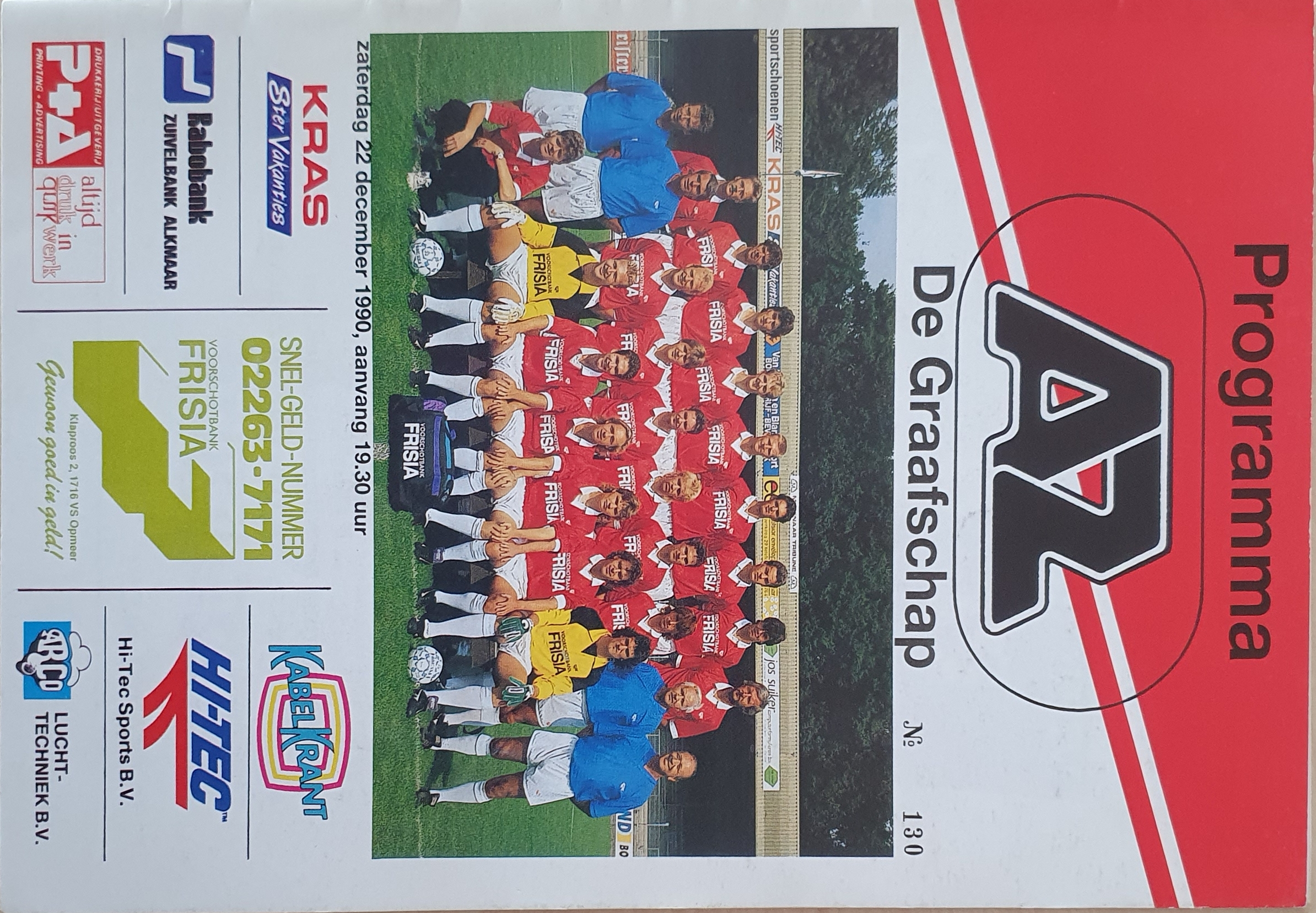 AZ Programma 22-dec-1990 De Graafschap